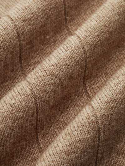 Soft Wide Rib Exposed Seam Jumper And Wide Leg Co-ord