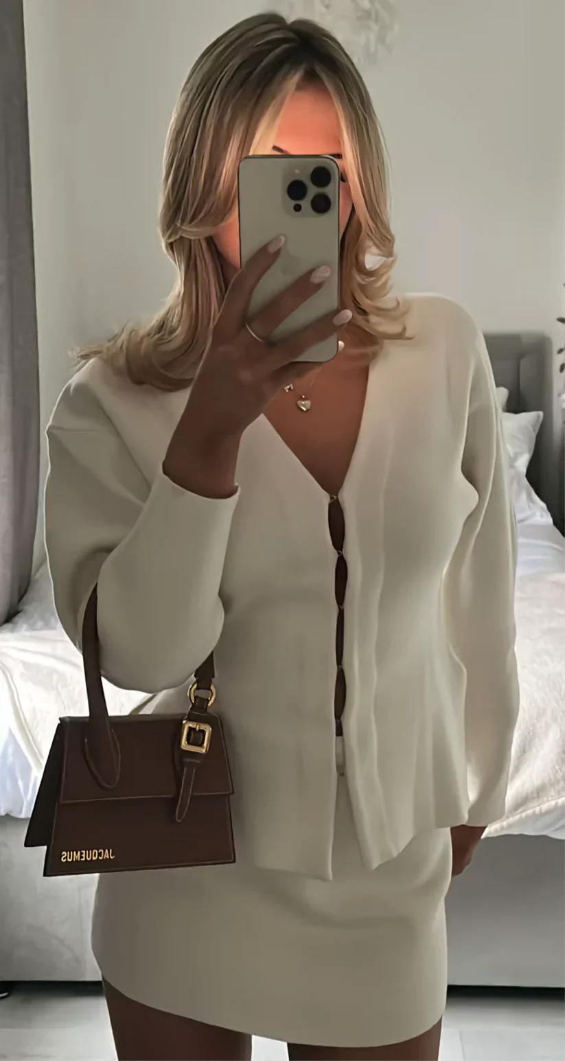 Jocasta | Elegant Ribbed Knitted Set