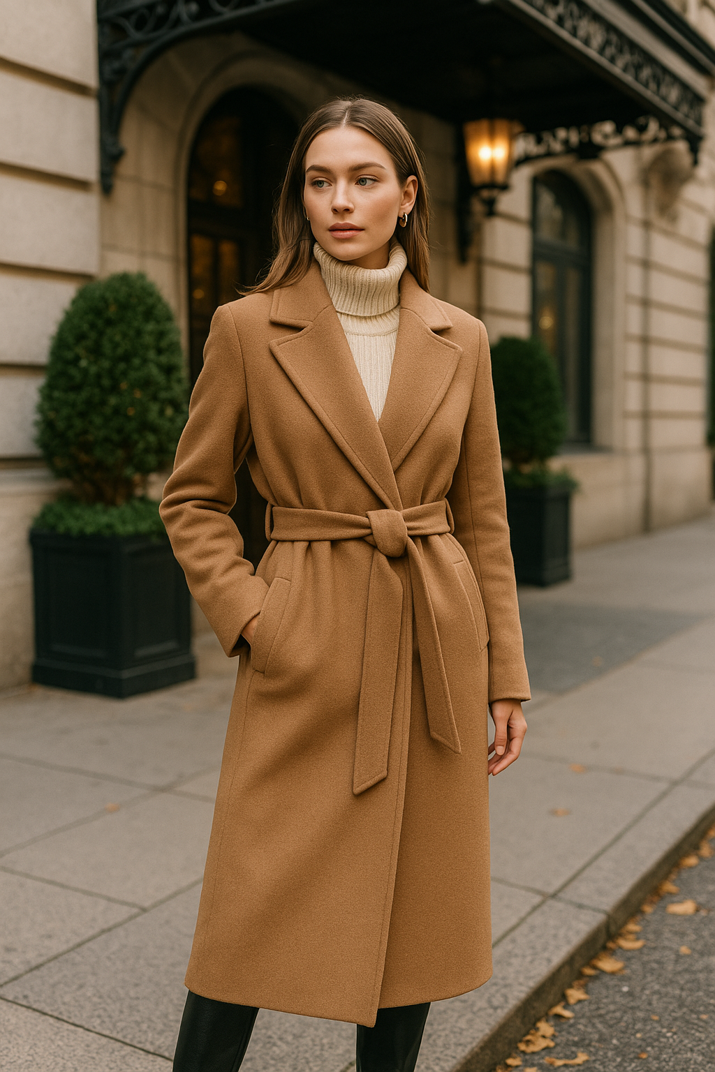 The Luxe Wool Coat - Camel Brown