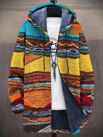 Luxurious cardigan with artistic inspiration