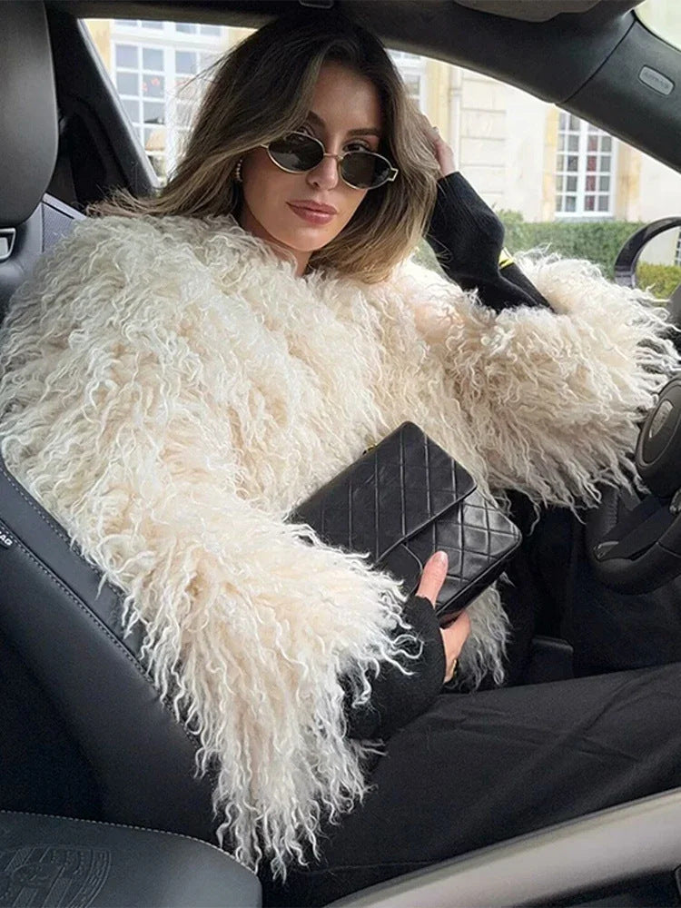 Majwen | Faux Fur Shaggy Jacket