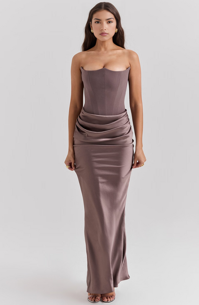 Eden | Polished Satin Dress