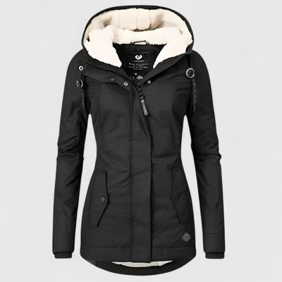 Waterproof winter jacket with hood
