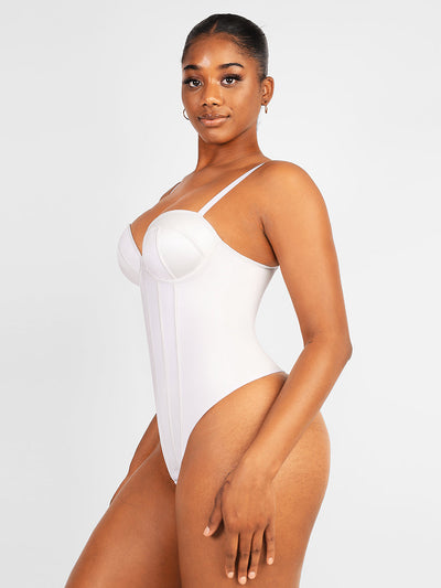 Shapewear Tummy Control Corset Thong Bodysuit