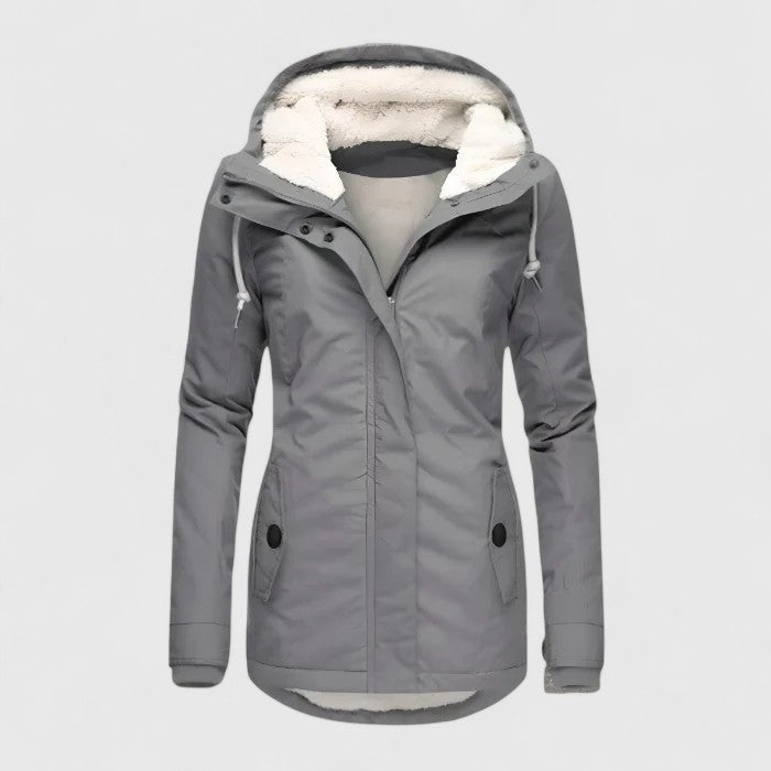 Waterproof winter jacket with hood
