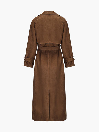 Grevelin | Suede Trench Coat