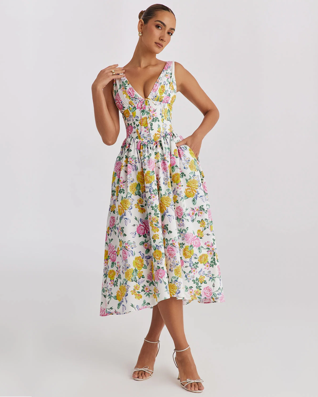 Winry | Fresh Floral Midi