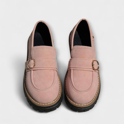Casual Moccasins With A Rounded Toe