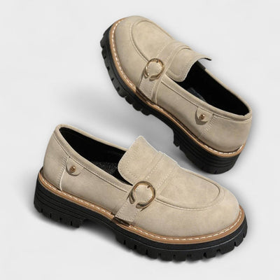 Casual Moccasins With A Rounded Toe