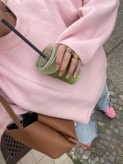 Cozy Comfortable Pink Sweater