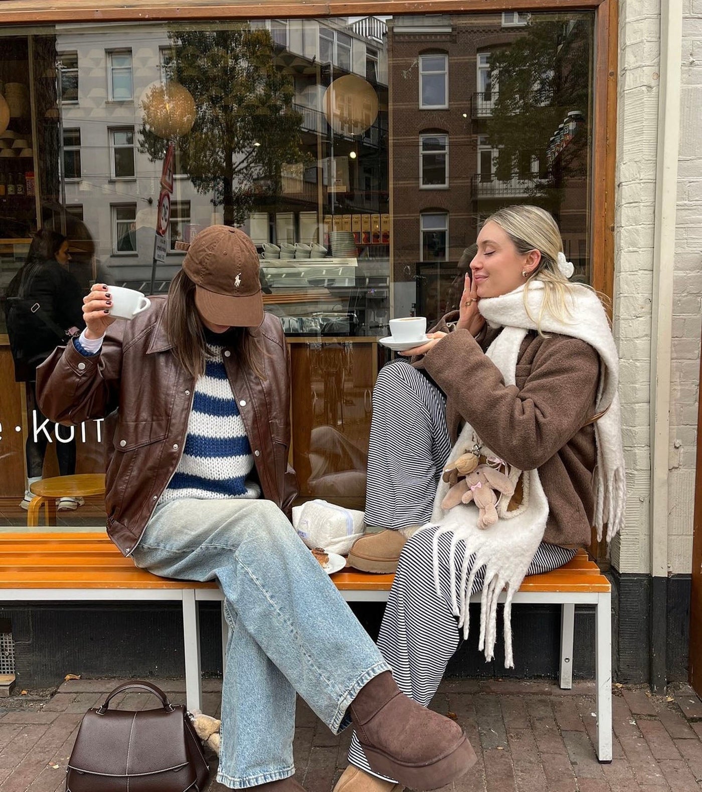 Fidelis | Striped Off-Shoulder Sweater